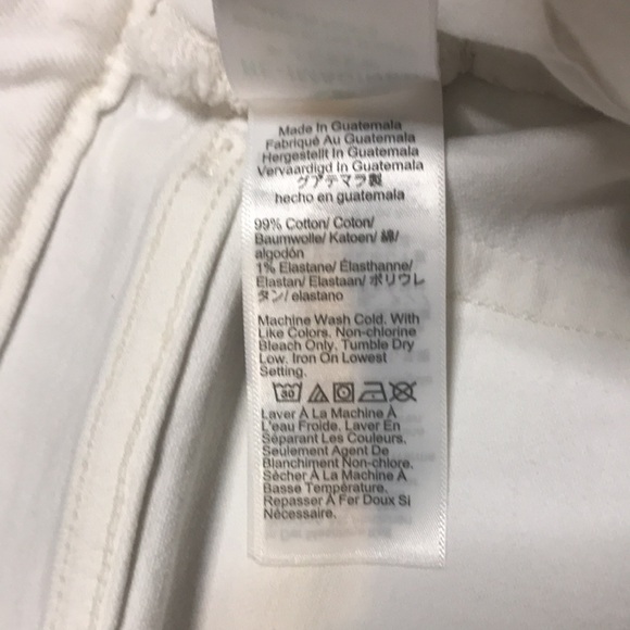 J.Crew Classic Denim Shorts Chalk White Size 27 - Picture 7 of 7